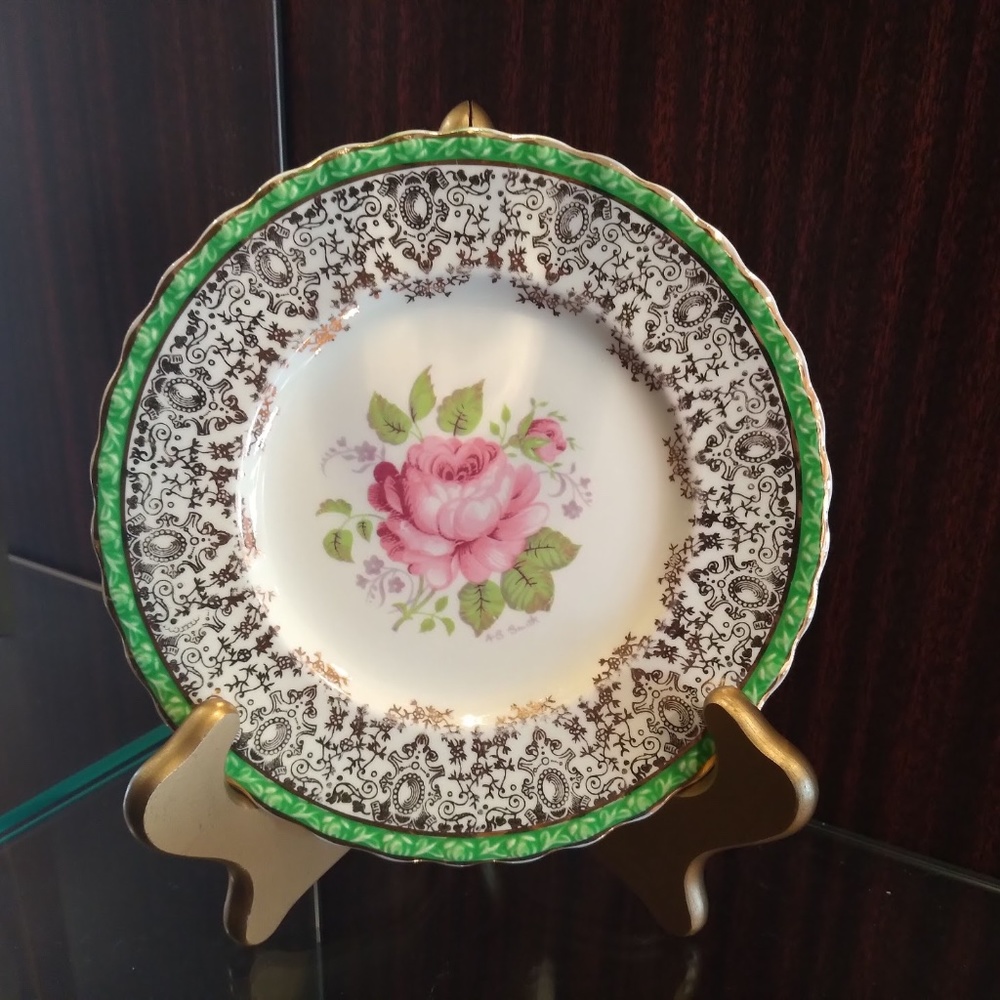 Myott Staffordshire Princess Elizabeth Plate - Picture 5 of 6